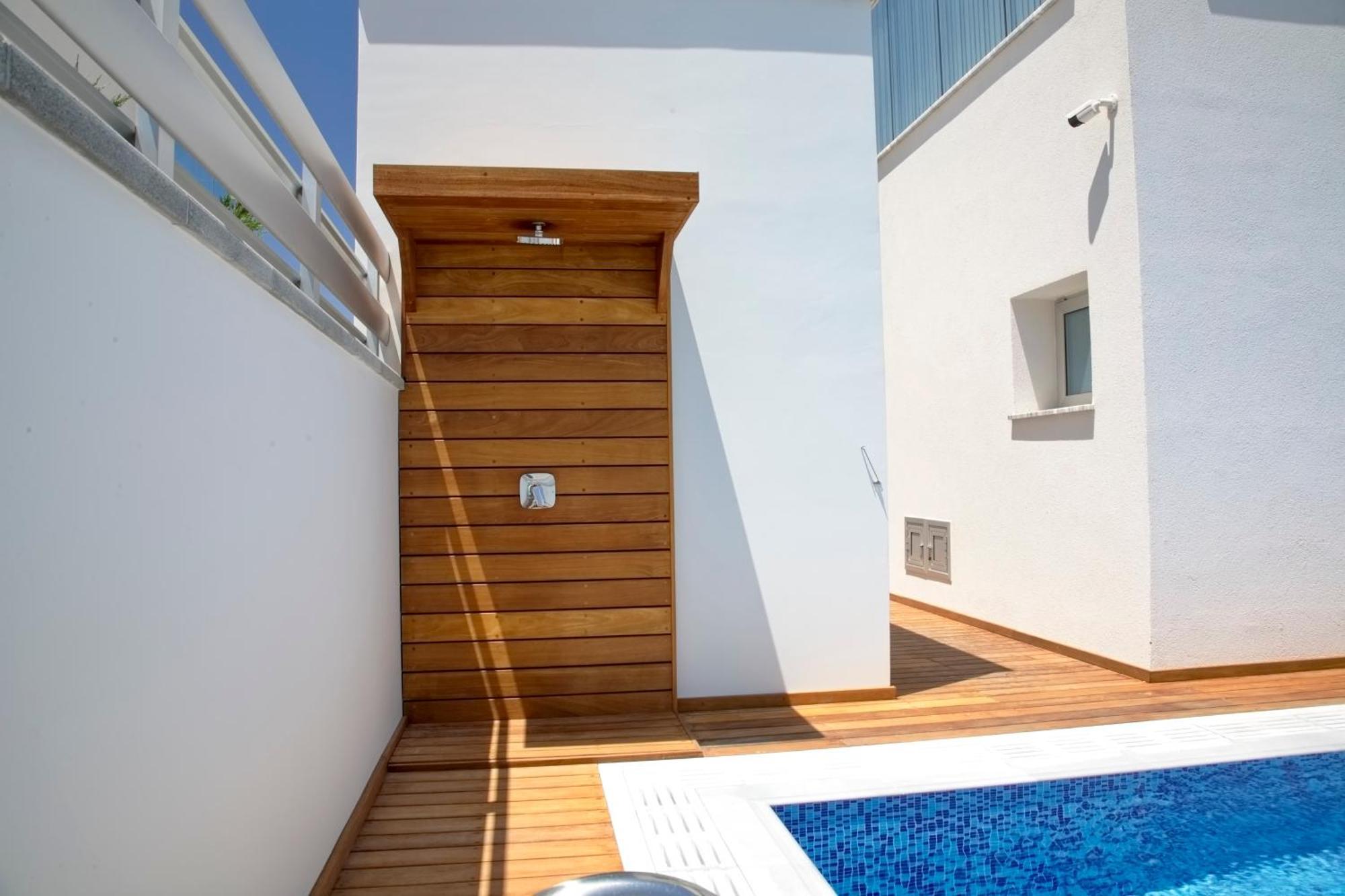 Seaview Luxury Villa Jacuzzi & Pool! 2 Min Beach بروتاراس المظهر الخارجي الصورة