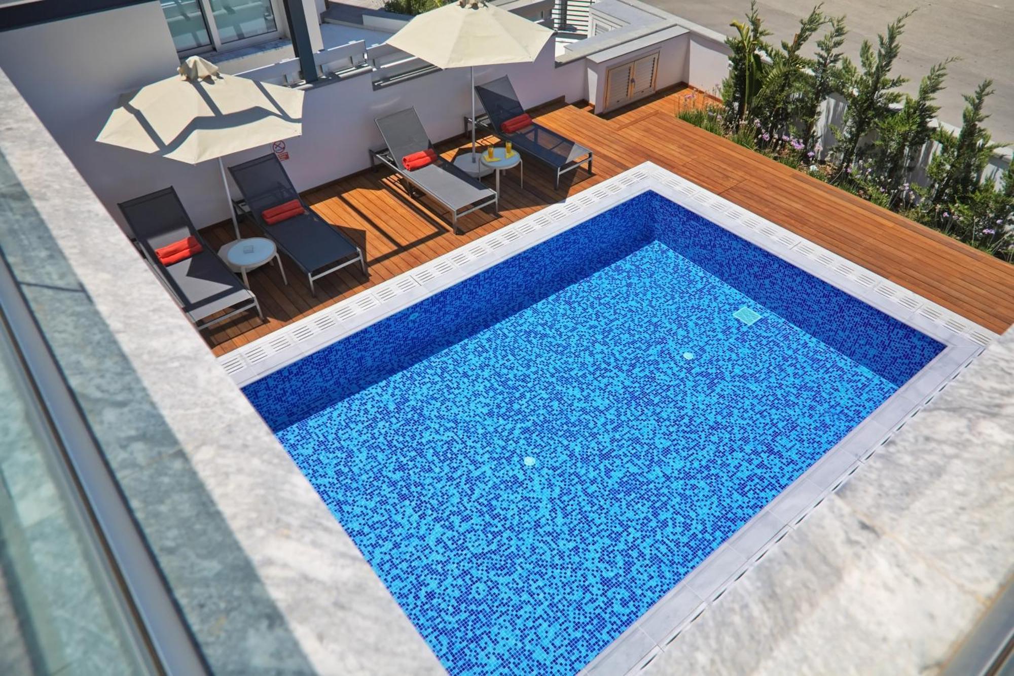 Seaview Luxury Villa Jacuzzi & Pool! 2 Min Beach بروتاراس المظهر الخارجي الصورة